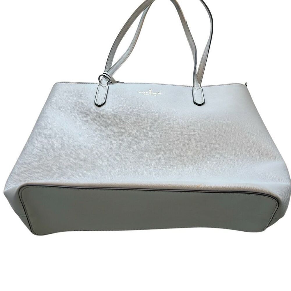 Kate Spade beautiful light blue bag has some peeling on handle see photos - Picture 3 of 6